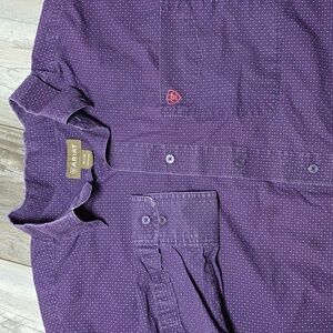 Ariat | Purple Dotted Western Button-Down Longsleeve Shirt